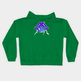 generation geek 'Dub G' Purple lighting logo Kids Hoodie